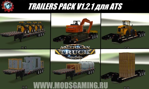 American Truck Simulator download mod pack semi-ATS TRAILERS PACK V1.2.