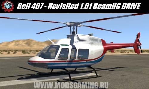 BeamNG DRIVE download mod helicopter Bell 407 - Revisited 1.01