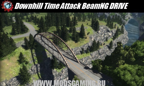 BeamNG DRIVE download mod map Downhill Time Attack