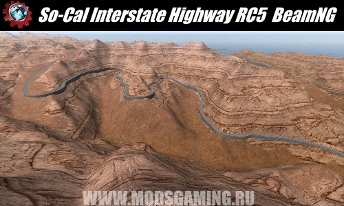 BeamNG.drive download map mod So-Cal Interstate Highway RC5 (115+ miles)