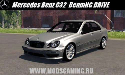 BeamNG DRIVE скачать мод машина Mercedes Benz C32