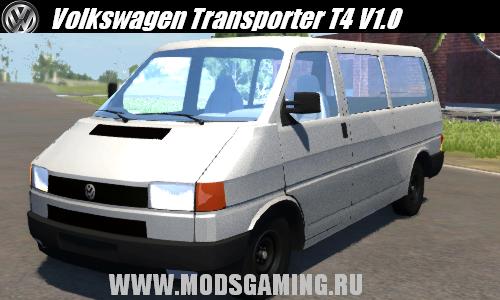 BeamNG DRIVE скачать мод машина Volkswagen Transporter T4 V1.0