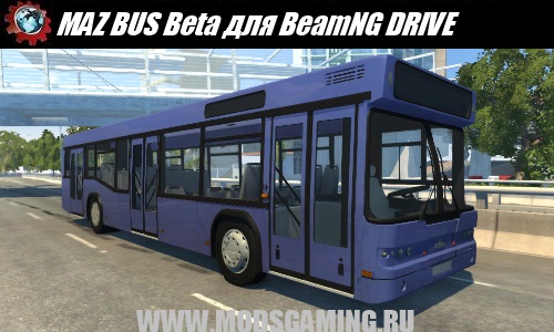 BeamNG DRIVE mod bus MAZ BUS Beta
