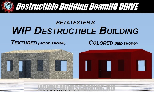 BeamNG DRIVE download mod Destructible Building