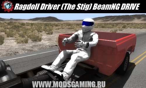 BeamNG DRIVE mod download Ragdoll Driver (The Stig)