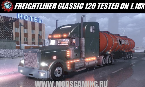 Euro Truck Simulator 2 download mod truck FREIGHTLINER CLASSIC 120 TESTED ON 1.18X