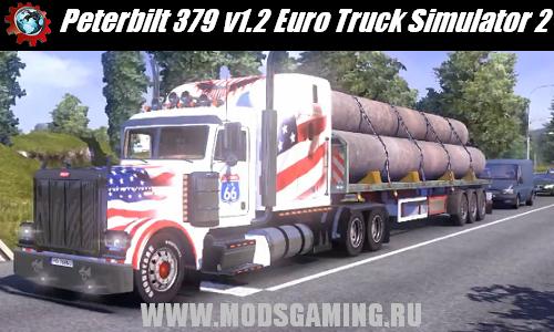 Euro Truck Simulator 2 скачать мод грузовик Peterbilt 379 v1.2