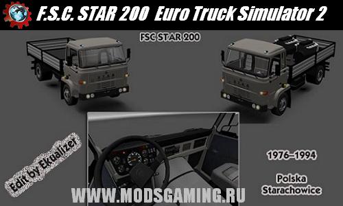 Euro Truck Simulator 2 скачать мод грузовик F.S.C. STAR 200