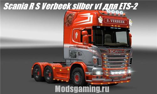 Scania R S Verbeek silber v1