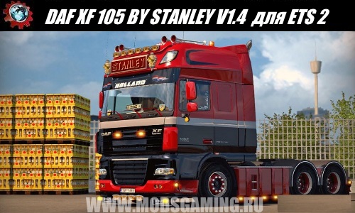 Euro Truck Simulator 2 download mod truck DAF XF 105 BY STANLEY V1.4 UPDATE + SKINS