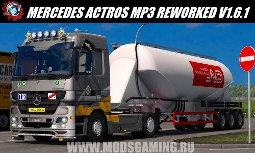 Euro Truck Simulator 2 download mod truck MERCEDES ACTROS MP3 REWORKED V1.6.1