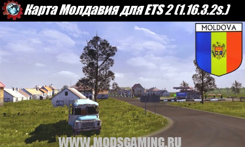 Euro Truck Simulator 2 download mod map Moldova