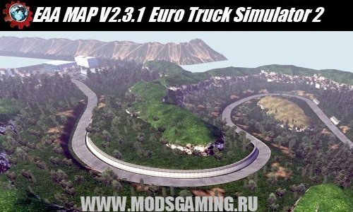 Euro Truck Simulator 2 mod map EAA MAP V2.3.1