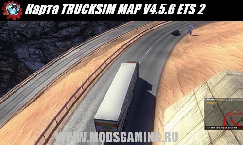 Euro Truck Simulator 2 скачать мод Карта TRUCKSIM MAP V4.5.6
