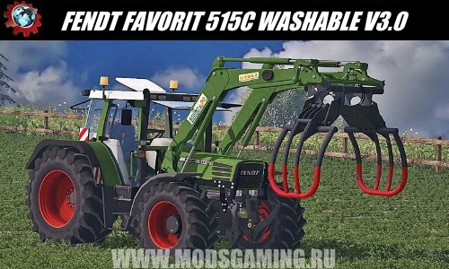 Farming Simulator 2015 download mod Tractor FENDT FAVORIT 515C WASHABLE V3.0