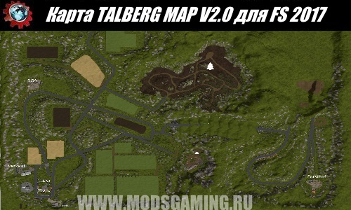Farming Simulator 2017 download map mod TALBERG MAP V2.0