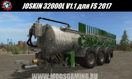 Farming Simulator 2017 download mod Manure spreader JOSKIN 32000L V1.1