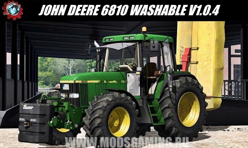 Farming Simulator 2017 download mod tractor JOHN DEERE 6810 WASHABLE V1.0.4