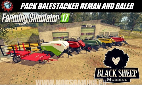 Farming Simulator 2017 download mod PACK BALE STACKER REDMAN AND BALER