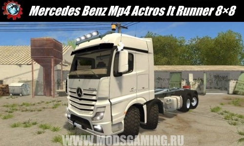 Farming Simulator 2017 download mod Truck Mercedes Benz Mp4 Actros It Runner 8 × 8 v 1.4.0