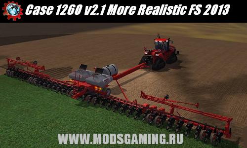 Farming Simulator 2013 скачать мод сеялка Case 1260 v2.1 More Realistic