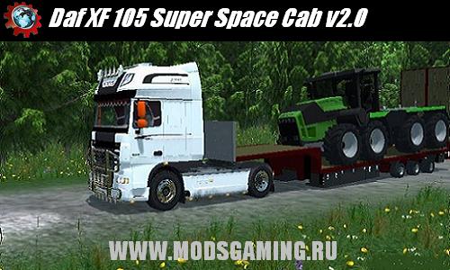 Farming Simulator 2013 скачать мод Daf XF 105 Super Space Cab v2.0