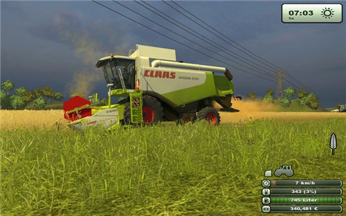 Скачать мод для Farming Simulator 2013 Claas Lexion 550 v 2