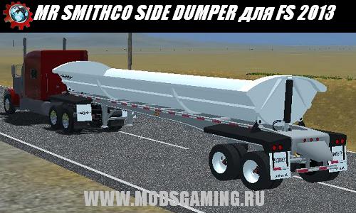 Farming Simulator 2013 скачать мод полуприцеп самосвал MR SMITHCO SIDE DUMPER