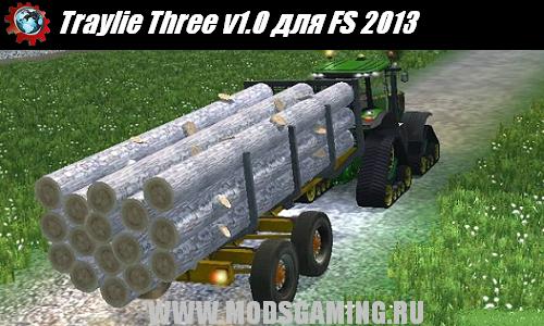 Farming Simulator 2013 скачать мод прицеп Traylie Three v1.0