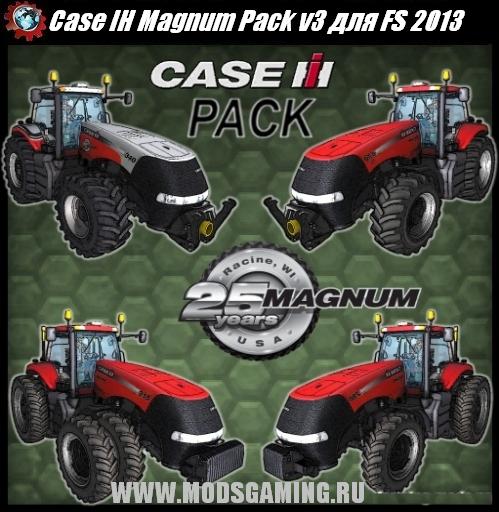 Farming Simulator 2013 скачать мод Case IH Magnum Pack v3