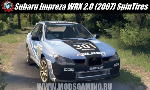 Spin Tires download mod car Subaru Impreza WRX 2.0 (2007)