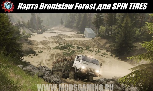 SPIN TIRES download map mod Bronislaw Forest