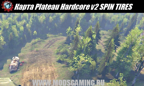 SPIN TIRES download mod map Plateau Hardcore v2