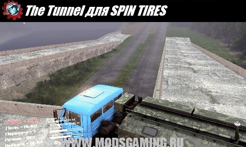 SPIN TIRES map mod download The Tunnel for v.19.03.15