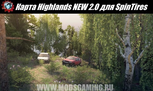 Spin Tires download map mod Highlands NEW + mods version 2.0