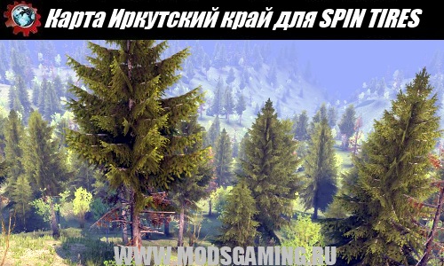 SPIN TIRES download map mod Irkutsk Region