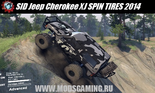 SPIN TIRES 2014 скачать мод машина SID Jeep Cherokee XJ