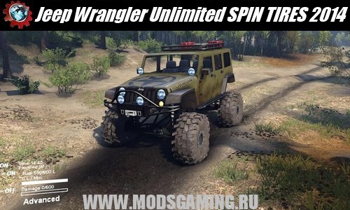 SPIN TIRES 2014 download mod machine SID Jeep Wrangler Unlimited