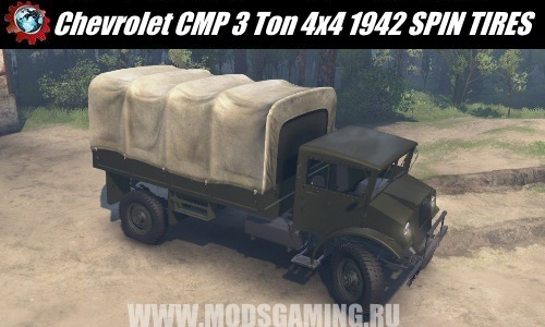 SPIN TIRES download mod truck Chevrolet CMP 3 Ton 4x4 1942 for 03/03/16