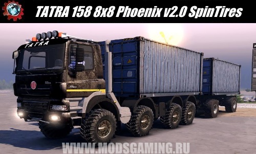 Spin Tires download mod truck TATRA 158 8x8 Phoenix v2.0