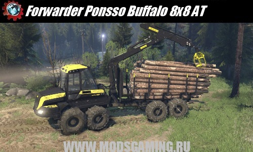 SPIN TIRES download mod tractor Forwarder Ponsso Buffalo 8x8 AT