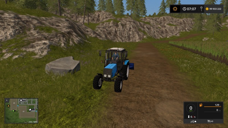 МОД МТЗ-892 + ОТВАЛ ДЛЯ FARMING SIMULATOR 2017