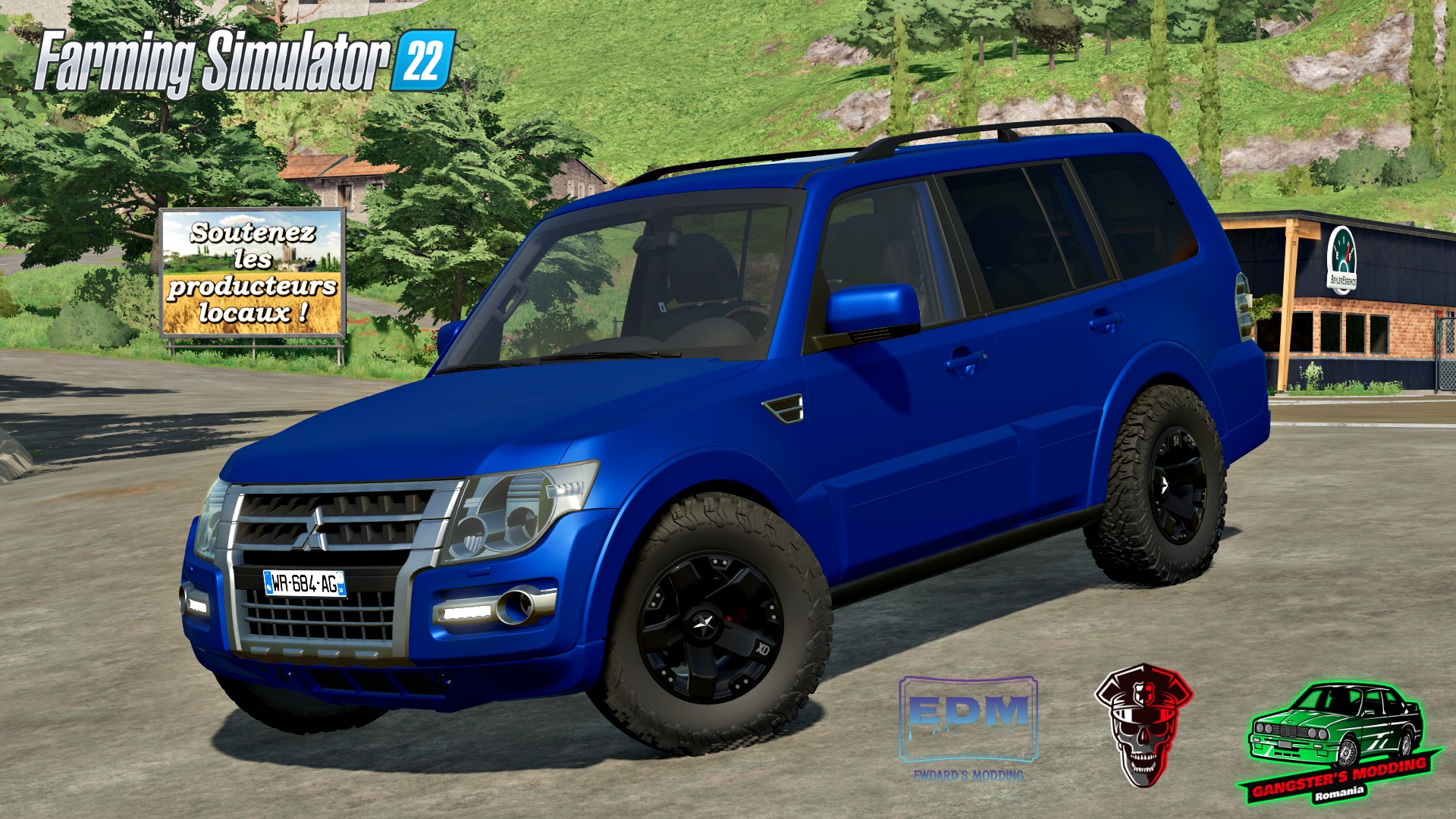 МОД MITSUBISHI PAJERO ДЛЯ FARMING SIMULATOR 2022 - FS 22 Автомобили легковые  <!--if(Farming Simulator 22)-->- Farming Simulator 22<!--endif--> - Моды -  MODSGAMING.RU - Моды для FS 19, SpinTires, BeamNG, ETS2