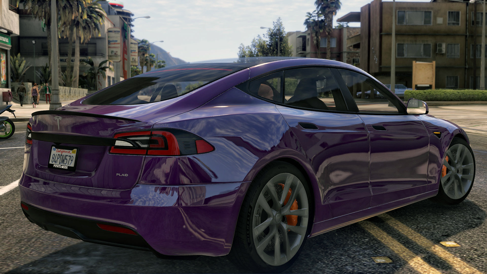 МОД Tesla Model S Plaid ДЛЯ GTA 5 - GTA 5 Машины иномарки <!--if(GTA 5)-->-  GTA 5<!--endif--> - Моды - MODSGAMING.RU - Моды для FS 19, SpinTires,  BeamNG, ETS2