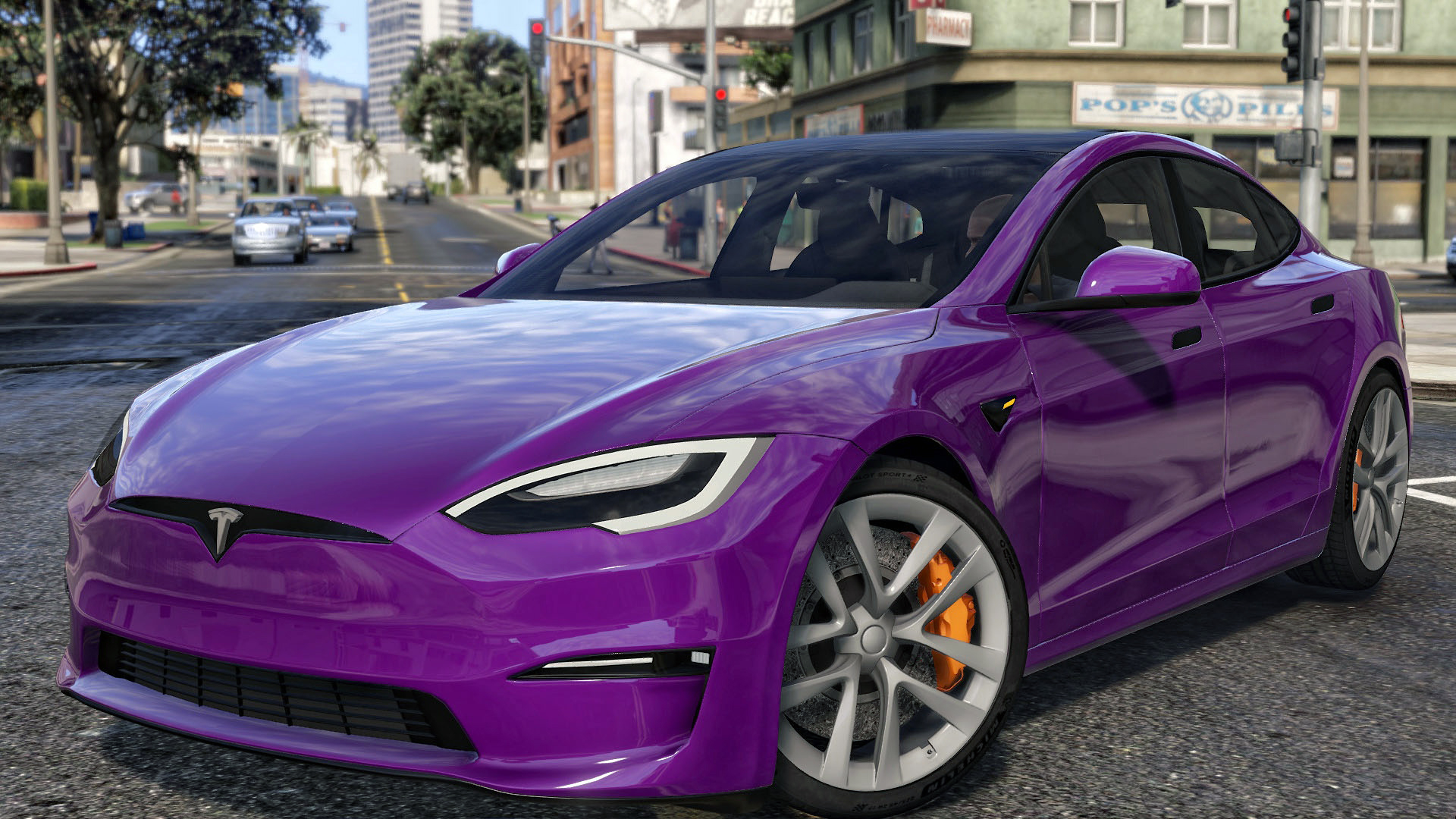 МОД Tesla Model S Plaid ДЛЯ GTA 5 - GTA 5 Машины иномарки <!--if(GTA 5)-->-  GTA 5<!--endif--> - Моды - MODSGAMING.RU - Моды для FS 19, SpinTires,  BeamNG, ETS2