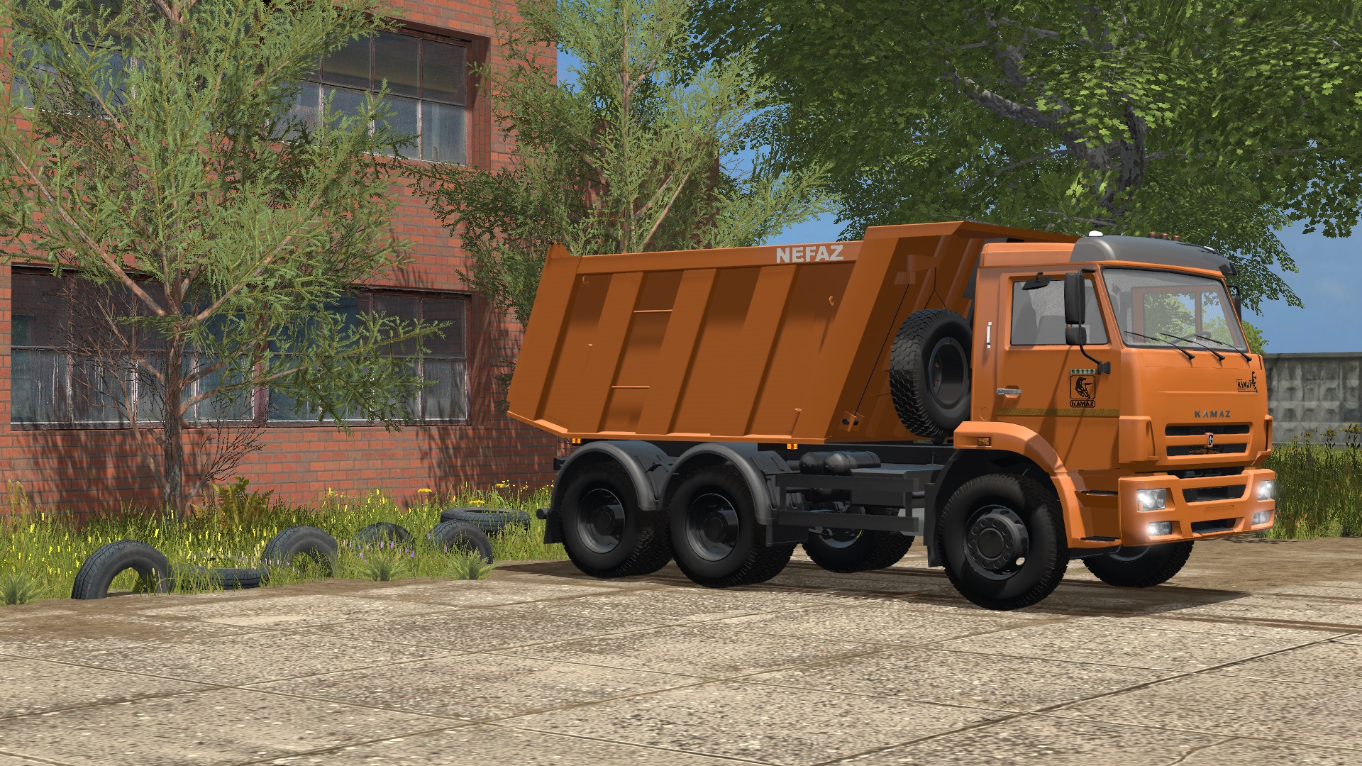 МОД ПАК КАМАЗ САМОСВАЛ V2.1 ДЛЯ FARMING SIMULATOR 2017