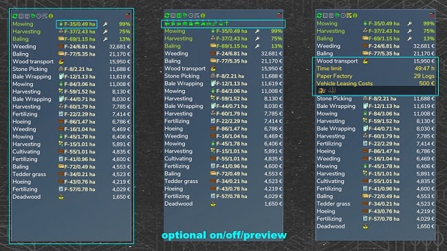 МОД Missions Display v1.0.0.1 (1.6.x) ДЛЯ FARMING SIMULATOR 2025