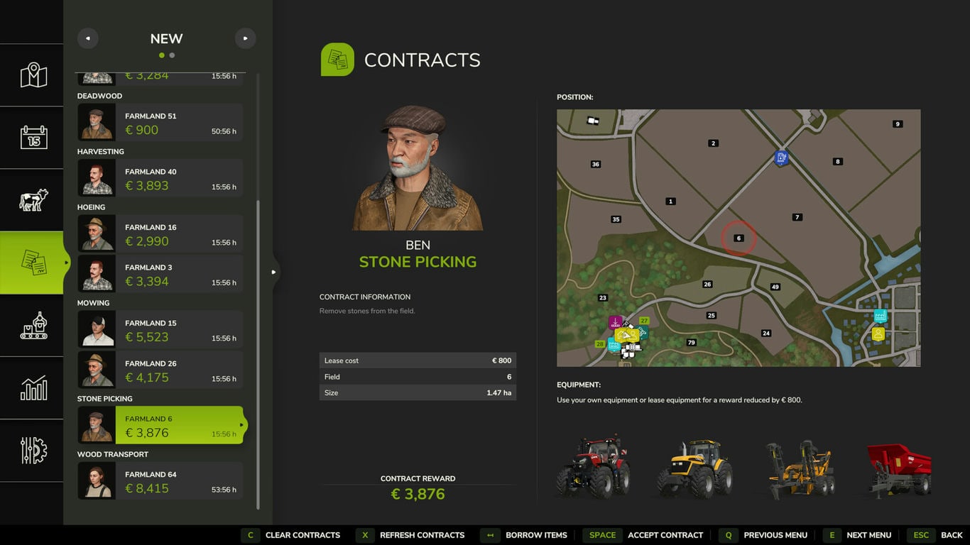 МОД Contracts Plus v1.0.0.1 (1.6.x) ДЛЯ FARMING SIMULATOR 2025
