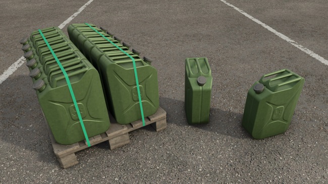 МОД Jerry Can And Pallet FS25 v1.0.0.0 (1.6.x) ДЛЯ FARMING SIMULATOR 2025