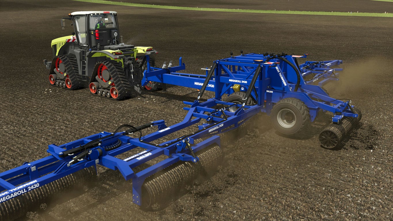 МОД Dalbo MegaRoll 2430 Rust Edition 1.1 (1.10.x) ДЛЯ FARMING SIMULATOR 2025